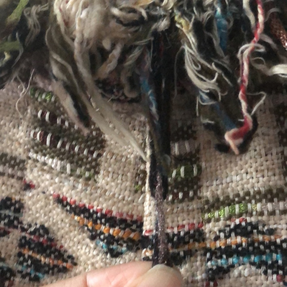 Zara Basic Outerwear Multicolor Boho Aztec Jacqua… - image 6